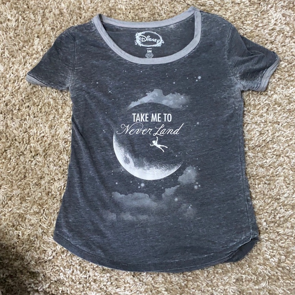 Disney (Hot Topic), Short Sleeve Tee Shirt. “Take me to Neverland”. Size…